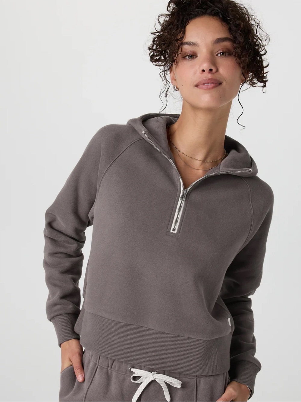 Vuori Restore Half Zip Hoodie Color Chia
